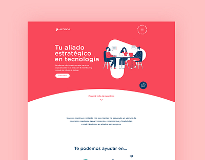 Acciona Website branding colorfull design illustration logo mondrianizm ui uidesign ux uxdesign