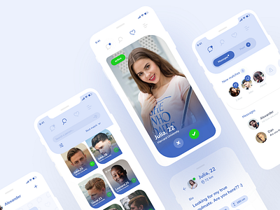 Dating app colorfull design illustration logo mondrianizm ui uidesign ux uxdesign