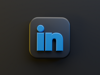 Linkedin IOS 3D App Icon 3d app appicon blender branding design dribbblers illustration interface ios linkedin logo product design ui uidesign uiux vector website wed design