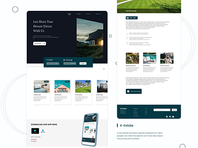 Real Estate business design landing page landing page ui online real estate real estate real estate business ui