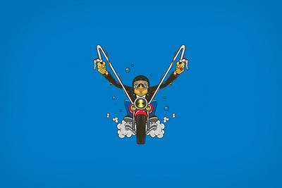 'SNAP IT WITH PEPSI' CAMPAIGN FOR CANADA biker branding character cherry chopper illustration pepsi vector