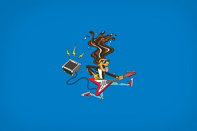 'SNAP IT WITH PEPSI' CAMPAIGN FOR CANADA branding character guitar hair illustration music pepsi rockstar vector