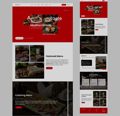 Mediterranean Restaurant Website UI ui