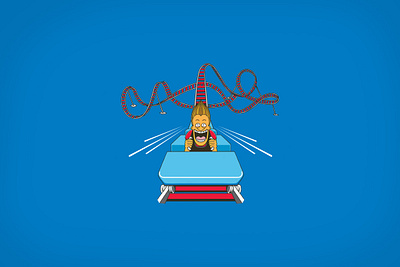 'SNAP IT WITH PEPSI' CAMPAIGN FOR CANADA branding character illustration man pepsi rollercoaster scream vector