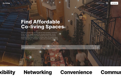 Co-Living Website Design – A Seamless Design design ui ui ux ux web design website desin