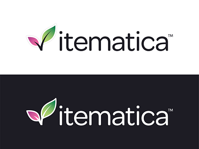 itematica Logo branding edtech growth item leaf logo