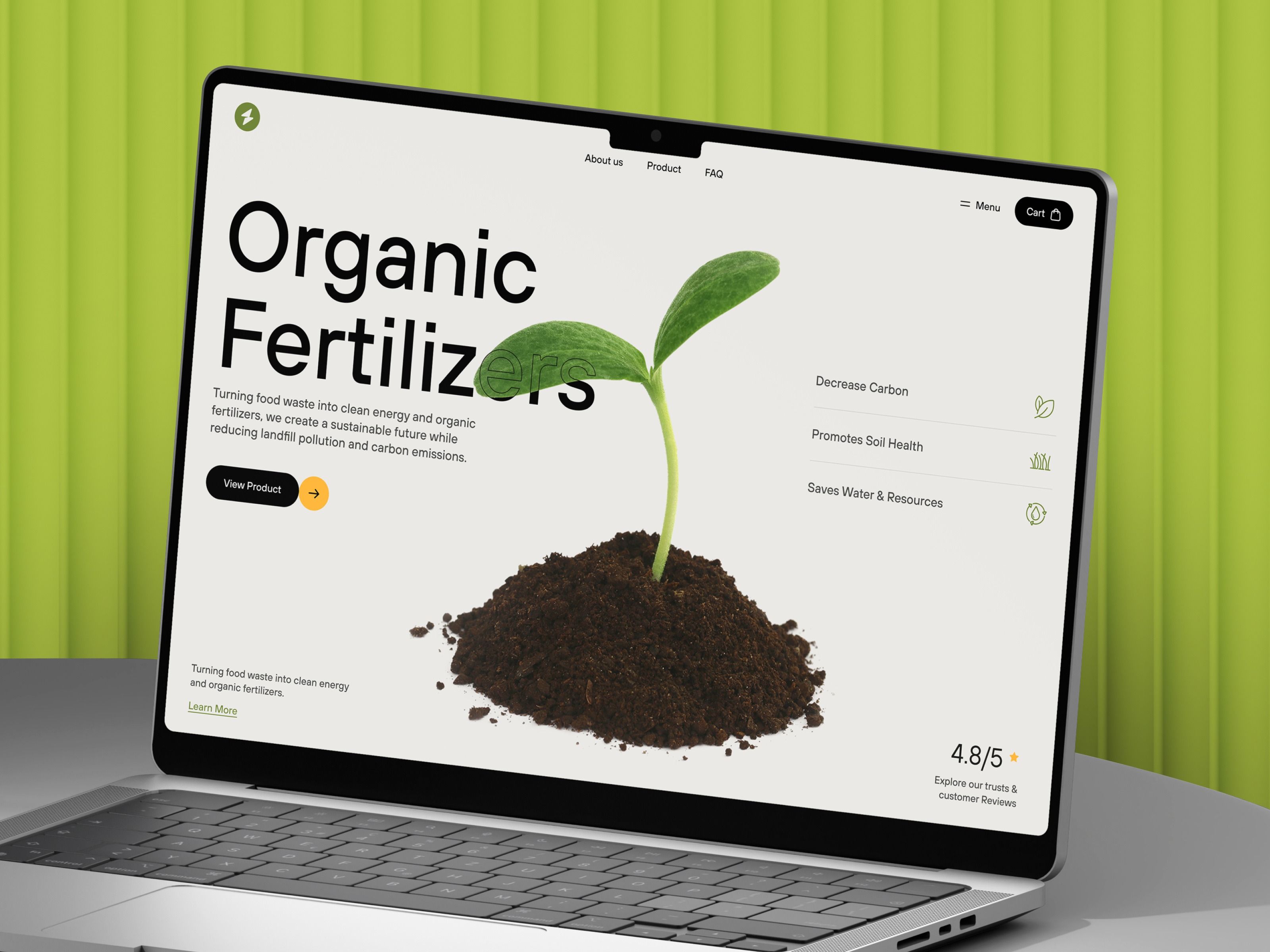 Example of Food Website Design