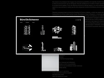 Büro Ole Scheeren uiux web design web development website