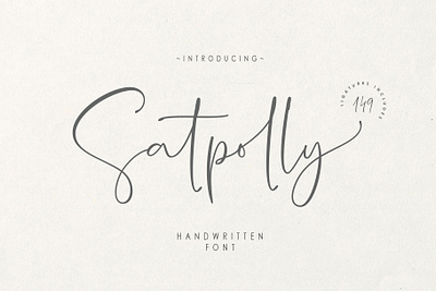 Satpolly Handwritten Font blogger illustrations