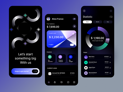 Finance mobile ui ux