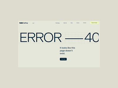 Error page design 404notfound cleanaesthetics depoly designinspiration error404design errorpagedesign fiftysevenstudio typography webdesign webpageoops