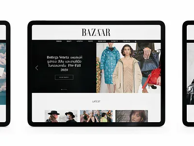 Harper's Bazaar Thailand uiux web design web development website