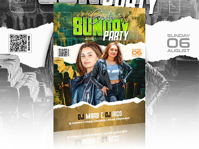 Vibrant Music Event Flyer Design branding