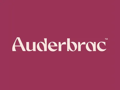 Auderbrac Branding Design auderbrac beautiful design brand desigin brand identity branding creative design logo logo design logotyppe minimalism minimalistic modern pink pink background professional branding typo typographic design typography visual identity