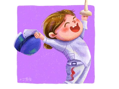 Olympic champion series丨Sun Yiwen illustration