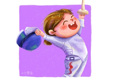 Olympic champion series丨Sun Yiwen illustration