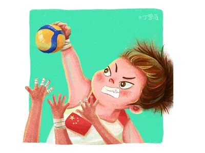 Olympic champion series丨Zhu Ting illustration