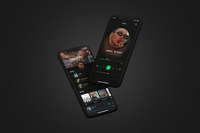 复古音乐播放器 app chinese design ui