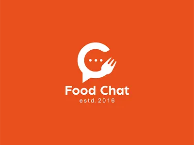 Foodchat logo apps logo branding identity businesslogo chatlogo conceptuallogo creative design ecommercelogo foodchat logo forklogo iconic logo illustration letterlogo logo logoconcept logodesign logodesigner logotype modernlogo typography logo