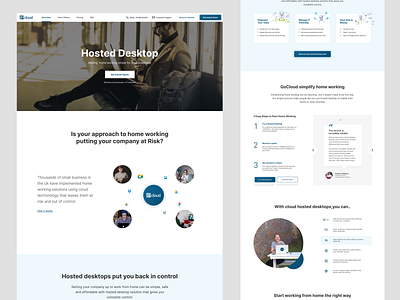 GoCloud Design Concept hosting landing page