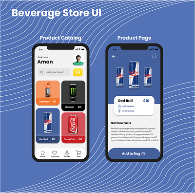 Beverage Store UI app branding design figma mobile ui ux