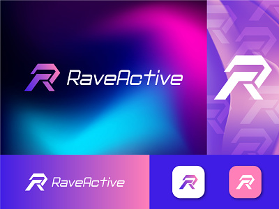RaveActive Logo concept a logo brand identity branding logo logo design r logo ra logo raveactive