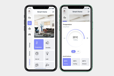 Smart Home App 5 app design flat ui ux