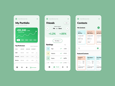 Finance Portfolio finance ui