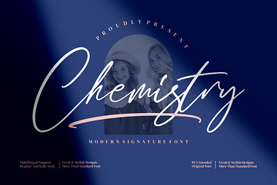 Chemistry - Modern Signature Font handwriting handwritten script