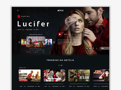 Redesign Netflix Challenge app digital app landing page movies app netflix netflix app web