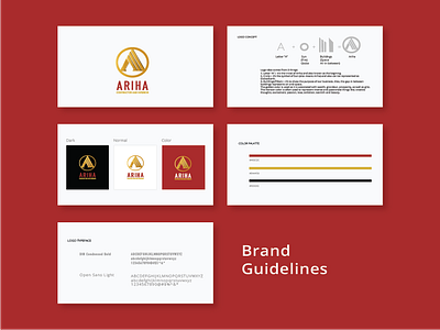 Brand Guidelines branding business colour contrast creative golden graphic design icon logo mehroon typography