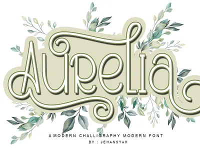 Aurelia font 3d animation branding design font awesome font design graphic design hand drawn illustration lettering logo monongramfont motion graphics typography ui