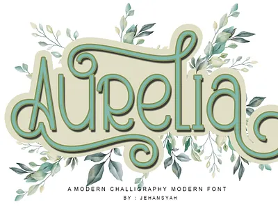 Aurelia font 3d animation branding design font awesome font design graphic design hand drawn illustration lettering logo monongramfont motion graphics typography ui