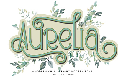 Aurelia font 3d animation branding design font awesome font design graphic design hand drawn illustration lettering logo monongramfont motion graphics typography ui