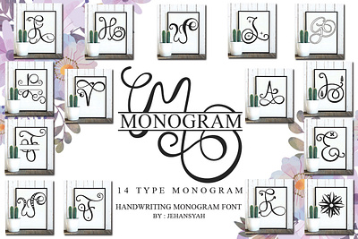 Monogram Font 3d animation branding design font awesome font design graphic design hand drawn illustration lettering logo monongramfont motion graphics typography ui