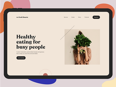 cook smarts website anoshko branding clean cook design graphic design landing landing page layout minimalism typography ui ux web website