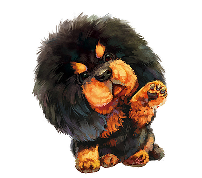 Animal illustrations animal illustrations illustrations tibetan mastiff