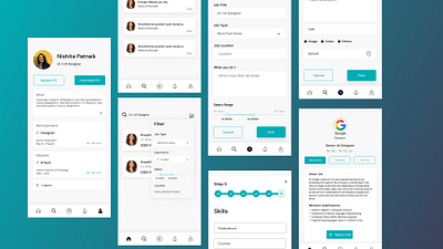 WAGER animation branding case study design find finding jobs illustration jobs logo project ui ux wager