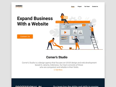 Corner Studio | Creative Agency agency app branding company creative creative agency design graphic design icon illustration logo profile ui ux website