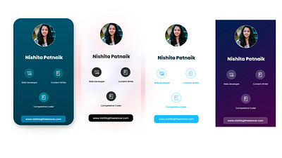 Portfolio Cards cards design illustration portfolio template ui