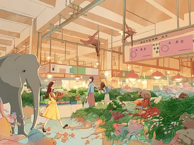 Scene illustrations childrens book illustration illustration scene