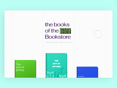 An e-commerce website for books book design books bookstore graphic design print typography ui web design website