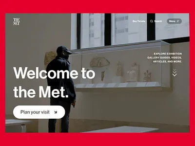 Redesigning of The Metropolitan Museum of Art website art case study concept design typography ui web website redesign