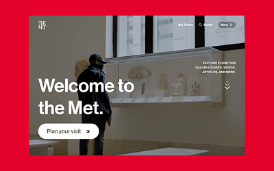 Redesigning of The Metropolitan Museum of Art website art case study concept design typography ui web website redesign