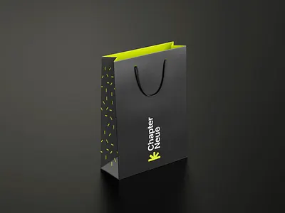 Chapter Neue Packaging bag bag design brand design brand identity design branding design logo logo design minimal packaging packaging design paper bag