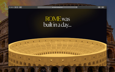 A web documentary of the Colosseum. 3d animation art documentary graphic design ui web website