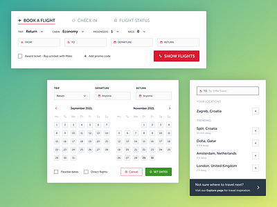 Airline booking components components design figma flat minimal typography ui ui design ux