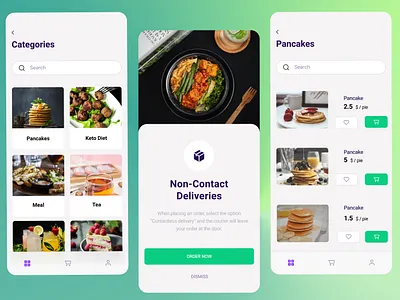 Food Delivery App app design typography ui ux vector web design