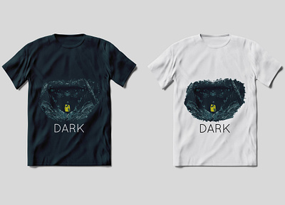 DARK black blue branding clean creative dark design english graphic design illustration portfolio t shirt tshirt tv series vector