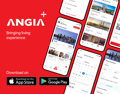 AnGia+ Loyalty Application angia animation bat dong san angia concept flat design illustration loyalty material motion graphics ui ui app uiux vietnam